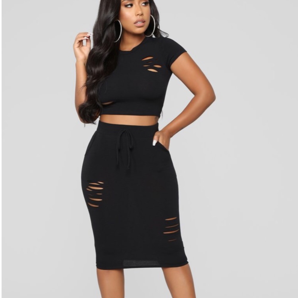 Matching set: top & skirt